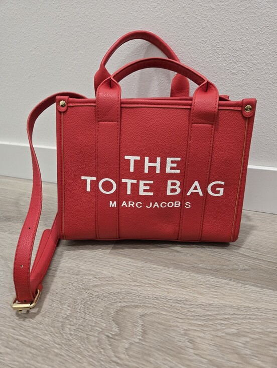 Marc Jacobs Handbags - Marc Jacobs Red The Tote Bag - Structured Leather Tote